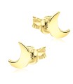 Crescent Moon Shaped Silver Ear Stud STS-5307